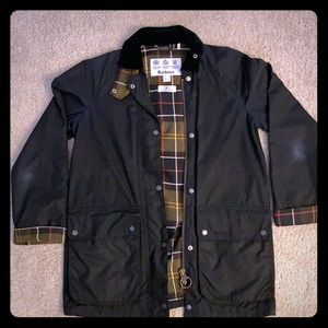 Barbour Waxed Canvas Jacket in Navy (4)